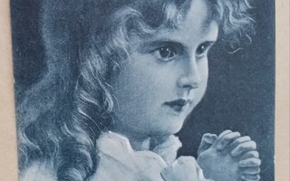Pikkuleidi rukoilee: "Suojele minua!", sinisävypk, p. 1909