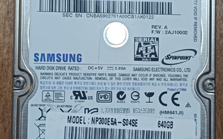 Samsung 640GB 2.5" Sata ** Smart-varoitus **