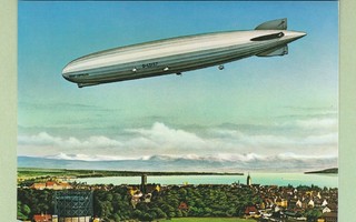 Postikortti: Zeppeliini LZ 127 "Graf Zeppelin"