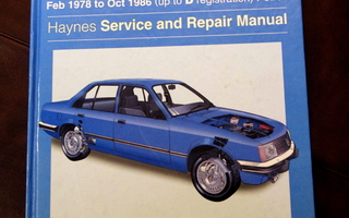 Opel Rekord korjausopas (englanninkielinen)