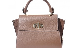 Taupe Single handle “ SOFIA “ mini bag