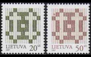 Liettua 647-8_I ** Käyttösarja kaksoisristi -97 (1997)