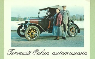 Oulun automuseon postikortti
