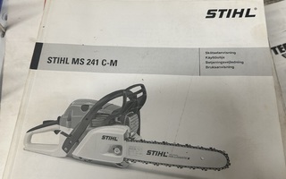 Stihl ms 241c-m moottorisaha käyttöohjekirja