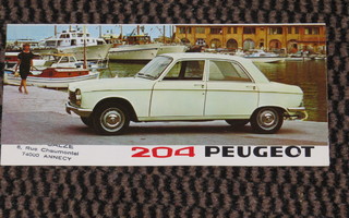 1967 Peugeot 204 esite - KUIN UUSI