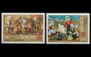 Turkki 2355-6 ** Europa (1975)