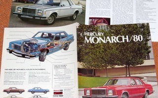 1980 Mercury Monarch esite - KUIN UUSI - 12 sivua