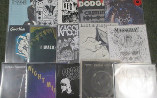 ** PUNK / HARDCORE 7" PAKETTI (20+ kpl) ** KATSO!! **