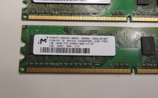 Micron 1GB 1Rx8 PC2-6400U DDR2-800MHz