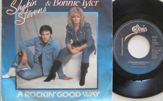 Shakin' Stevens & Bonnie Tyler A Rockin' Good  7" sinkku