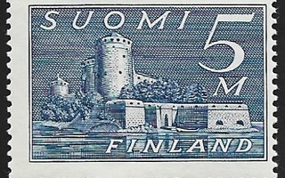 1930 M30 Olavinlinna 5 mk teräksensin ** LaPe 155 a LP Lm2