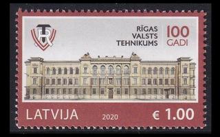 Latvia 1099 ** Teknillinen koulu 100v (2020)