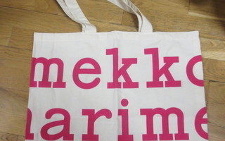 MARIMEKKO LOGO KASSI PINKKI TEKSTI - UUSI