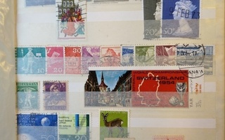 Englanti, Irlanti, Sveitsi, Lichtenstein postimerkkejä erä
