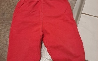 Punaiset college housut koko n. 80 cm.
