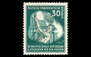 DDR 291 ** Nuoriso- ja opiskelijafestivaalit 30 Pf (1951)