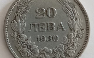 Bulgaria 20 leva 1930, Ag