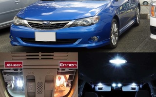 "Subaru Impreza (MK3) Sisätilan LED -muutossarja 6000K ; x6