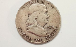 Franklin Half Dollar 1949-D Hopeaa