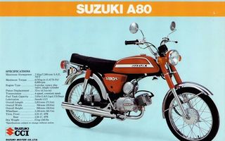 Suzuki A80/A100 1973 – eng.kielinen esite (MINT)