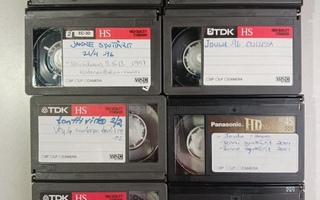 VHS C kasetteja 7kpl