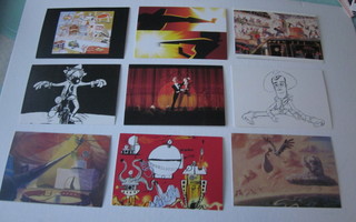 Kulkemattomia Art of Pixar postikortteja 1€ / kpl
