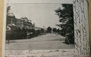 Helsinki, Runebergin Esplanaadi, jäätelökärryt, p. 1909
