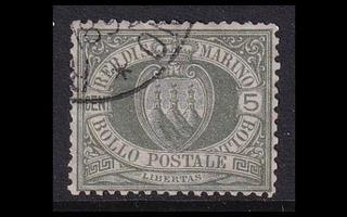 San Marino 13 o Vaakuna 5 C (1892)