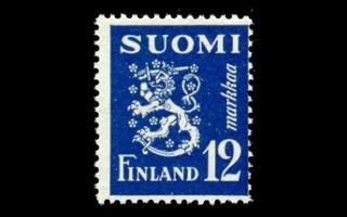 326 ** Leijona 12 mk sininen (1947)