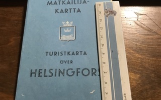 Helsingin matkailijakartta vuodelta 1952