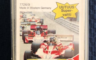 Vanha Formula 1 autokorttipeli vuodelta 1979
