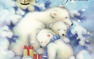 Jääkarhu ja kaksi poikasta