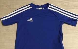 Sininen Adidas T-paita koossa 116cm