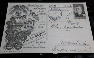 Paasikivi hienolla Ranska kortilla 1947 ALE!