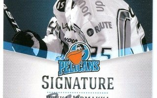 2012-13 Cardset PEKKA JORMAKKA Pelicans Jokerit signature