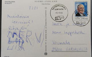 Kuvaleima Savonlinna -leirintä 1983 Relander -merkillä