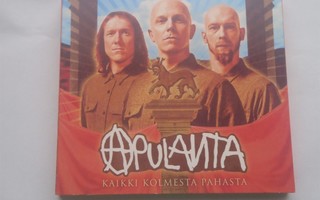APULANTA - KAIKKI KOLMESTA PAHASTA . cd ( Hyvä kunto )