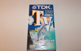 VHS kasetti - TDK TV (3 tuntia)