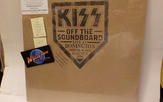 KISS - OFF THE SOUNDBOARD  LIVE AT DONINGTON UUSI  "SS" 3LP