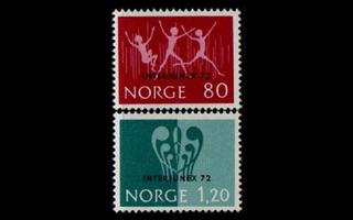 Norja 647-8 ** Interjunex 72 (1972)