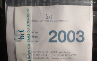 Luxemburg 2003 starttipussi 5 x ( 1 c - 2 € ) UNC pussissa
