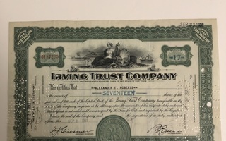 Irving Trust Company osakekirja