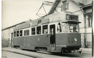 Helsinki linjan 10 raitiovaunu  1960-luku