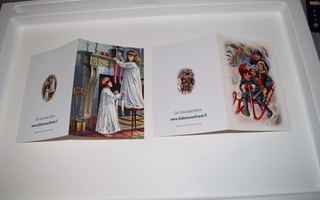 postikortti 2kpl kaksiosainen victorian traditions joulu