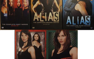 ALIAS kaudet 1-5 - Dvd boxit (Original boxit, koko sarja)