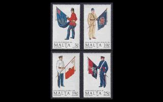 Malta 859-62 ** Uniformuja (1991)