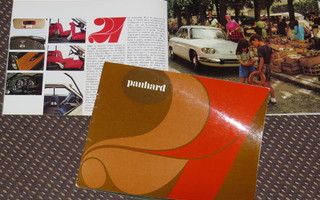 1966 Panhard 24 PRESTIGE esite - 24 sivua - KUIN UUSI