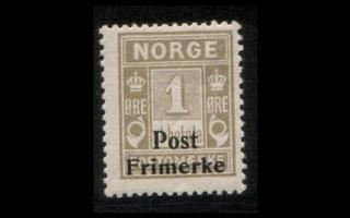 Norja 141 ** Päällep. lunastusmerkillä 1 öre (1929)