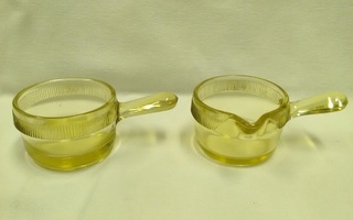 Kermakko ja sokerikko Schott & Gen. Jenaer glass