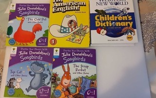 englania lapsille setti 5 oppikirjaa ja sanakirja settinä